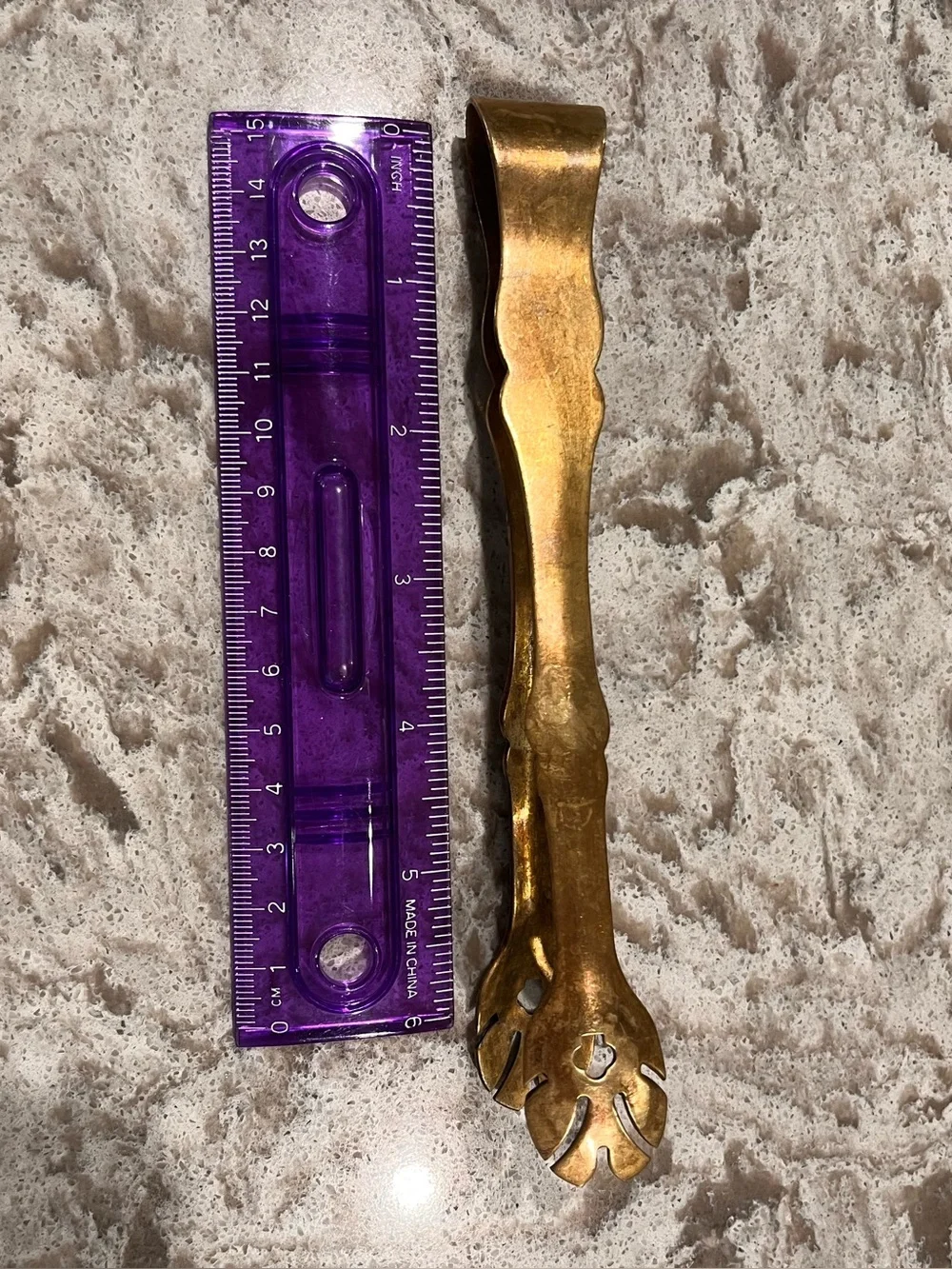 Mid-Century Brass Sugar Tongs- VINTAGE